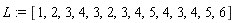 L := [1, 2, 3, 4, 3, 2, 3, 4, 5, 4, 3, 4, 5, 6]