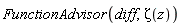 FunctionAdvisor(diff, Zeta(z))