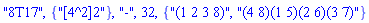 "8T17", {"[4^2]2"}, "-", 32, {"(1 2 3 8)", "(4 8)(1 5)(2 6)(3 7)"}