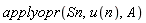 applyopr(Sn, u(n), A)