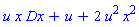 u*x*Dx+u+2*u^2*x^2