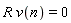R*v(n) = 0