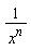 1/x^n