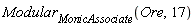 Modular[MonicAssociate](Ore, 17)