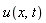 u(x, t)
