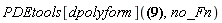 PDEtools[dpolyform](y = JacobiP(a, b, c, 1/x^2), no_Fn)