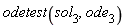 odetest(sol[3], ode[3])
