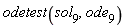 odetest(sol[9], ode[9])