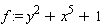 f := y^2+x^5+1