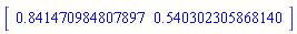 Array([.841470984807897, .540302305868140])