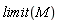 limit(M)