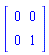 Matrix([[0, 0], [0, 1]])