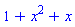 1+x^2+x