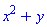 x^2+y