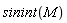 sinint(M)