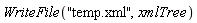 WriteFile("temp.xml", xmlTree)