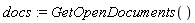 docs := GetOpenDocuments()