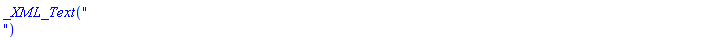 _XML_Text(" ")
