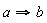 a implies b