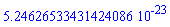 0.524626533431424086e-22