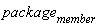 package[member]