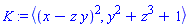 POLYNOMIALIDEAL((x-z*y)^2, y^2+z^3+1, variables = {x, y, z}, characteristic = 0, known_groebner_bases = (table( [ ] )))