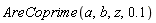 AreCoprime(a, b, z, .1)