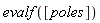 evalf([poles])
