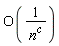 O(1/n^c)