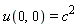 u(0, 0) = c^2