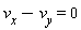 v[x]-v[y] = 0