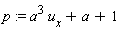 p := a^3*u[x]+a+1
