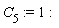 C[5] := 1
