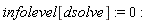 infolevel[dsolve] := 0