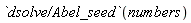 `dsolve/Abel_seed`(numbers)