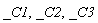 _C1, _C2, _C3