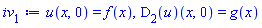 u(x, 0) = f(x), (D[2](u))(x, 0) = g(x)