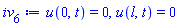 u(0, t) = 0, u(l, t) = 0