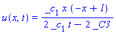 u(x, t) = _c[1]*x*(-x+l)/(2*_c[1]*t-2*_C3)