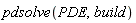 pdsolve(PDE, build)