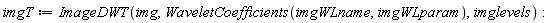 imgT := ImageDWT(img, WaveletCoefficients(imgWLname, imgWLparam), imglevels)