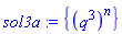 sol3a := {(q^3)^n}