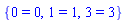 {0 = 0, 1 = 1, 3 = 3}