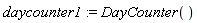daycounter1 := DayCounter()