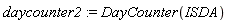 daycounter2 := DayCounter(ISDA)