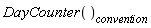 DayCounter()[convention]