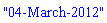"04-March-2012"