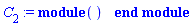 module () export name, ModulePrint; option implementation = external; end module