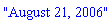 module () export monthDay, month, year, format, ModulePrint; option record; end module