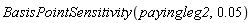 BasisPointSensitivity(payingleg2, 0.5e-1)